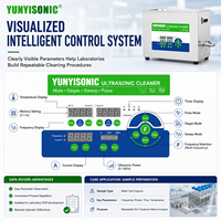 Nettoyeur à ultrasons Yunyisonic 40/80 kHz double fréquence haute puissance avec fonction balayage RS485 pour PCB, verrerie de laboratoire et pièces optiques OEM