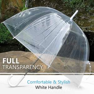 <span class=keywords><strong>Grand</strong></span> <span class=keywords><strong>parapluie</strong></span> dôme coupe-vent <span class=keywords><strong>transparent</strong></span> pour adultes <span class=keywords><strong>transparent</strong></span> avec logo pour <span class=keywords><strong>mariage</strong></span> féminin - Product Image 4