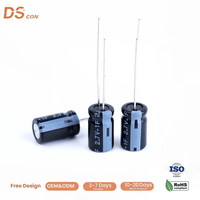 Supercondensador EDLC de 2.7V 1F con cable, 8x13mm, sin mantenimiento, para respaldo de lectura de medidores de agua inteligentes, OEM, personalizado, venta al por mayor