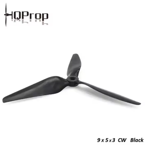 Hqprop macroquad 3-cánh Quạt 9x5x3 (CW CCW) đen-sợi thủy tinh gia cố nylon cho <span class=keywords><strong>RC</strong></span> bay không người lái tự làm bộ phận - Product Image 6