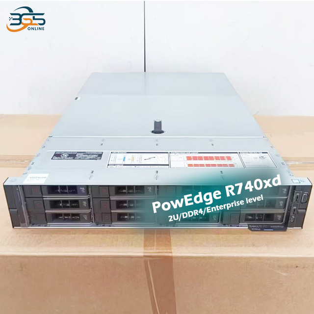 Cheap Dells EMC PowerEdge R740 R740xd 2U Data Storage Rack Server with 2.5"/3.5" Chassis/Intel Xeon Silver/64G RAM/HDD SSD