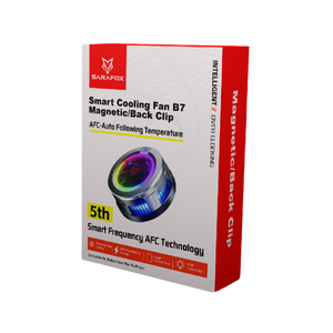 Sarafox B7 AI Temperature <b>Control</b> Mobile Cooling Fan for Gaming Fast Cooler RGB Fan Magnetic Freeze Cooling Fan - Product Image 6