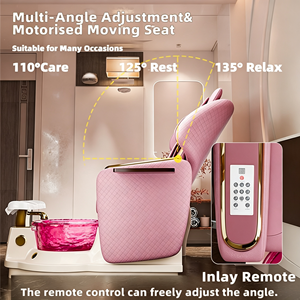 Fauteuil de massage des pieds électrique multifonctionnel inclinable de luxe professionnel intelligent RJ avec bol en verre pour salon et spa, toutes positions - Product Image 3