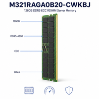 Module de mémoire serveur DDR5 ECC 128 Go DDR5-4800 MHz PC5-38400 CL40 288 broches RDIMM 4Rx4 1,1 V M321RAGA0B20-CWKBJ