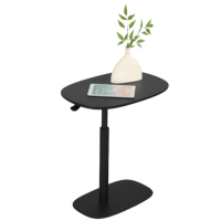 Table basse ergonomique minimaliste ADA, table à thé, hauteur réglable pneumatiquement, rotation à 360°, MDF, salon