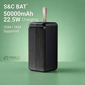 แบตเตอรี่สำรองพก<span class=keywords><strong>พา</strong></span>ความจุสูง 50000mAh ชาร์จเร็<span class=keywords><strong>ว</strong></span> 22.5W ชนิด Type-C Li-Polymer  <span class=keywords><strong>ว</strong></span>ัสดุพลาสติก ABS - Product Image 1