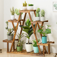 Support de plantes en bambou moderne et robuste pour intérieur/extérieur, grande, moyenne et petite taille, étagère naturelle pour la maison, le salon, le jardin, pots inclus