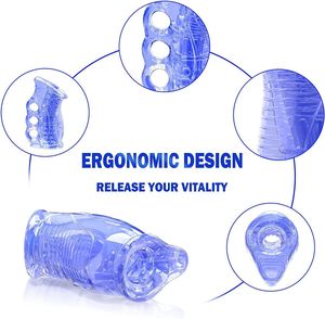Copo Masturbador Realista para Adultos, Transparente, Portátil, Manual, Macio, em TPE, Brinquedo Estimulante para Homens - Product Image 5