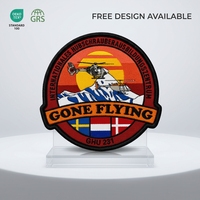 Écusson tissé en usine de haute qualité sans minimum en gros personnaliser les étiquettes de logo d'étiquette en tissu badge tissé pour vêtements