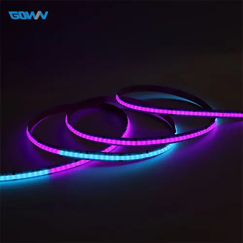 Hete Verkoop Nieuwe Flexibele Droomkleur Rgbw/Rgbic Cob Led Strip Full Color Hardlooppaard En Stromend Water 24V/12V Led Lichtstrip