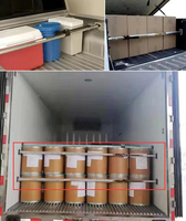 Barre de charge légère en aluminium pour conteneur tubulaire Barre de blocage des débris dans le compartiment à bagages
