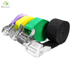 Nhà Máy Biểu Tượng Tùy Chỉnh Cam Khóa Dây Đeo Tie Xuống Dây Đeo Ratchet Tie Xuống Hàng Hóa Dây Đeo Bên Ngoài Phụ Kiện Cho Giao thông Vận Tải