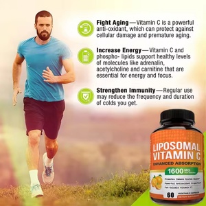 Vitamina C Liposomal 1600mg, Antioxidante de Alta Absorción, Ácido Ascórbico Soluble en Grasa, Suplementos Vitamínicos Antienvejecimiento para Niños - Product Image 5