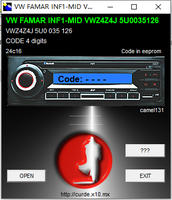 Desbloquear más de 170 piezas calculadoras de código de radio de coche 2,0 Software para VW/Ford