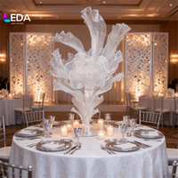 LEDA Meilleures ventes Centre de table géant en organza fait main avec fleurs artificielles pour mariages et événements
