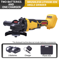 Meuleuse d'angle électrique sans fil 125 mm à batterie lithium, sans balais, pour usage industriel et bricolage, avec commande par gâchette, pour découpe et polissage