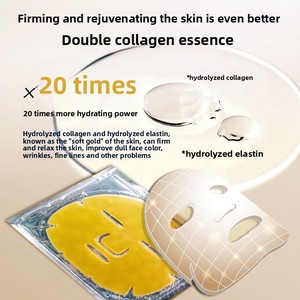 Foglio solubile per maschera facciale in oro e Gel di collagene di cristallo per viso Anti-rughe e idratante effetto gonfiore - Product Image 3