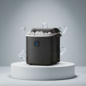 Máquina de Hielo Eléctrica Inteligente para el Hogar, Mini Portátil de 9 Cubos, con Entrada de Agua Embotellada, para Uso Doméstico y en Hoteles - Product Image 3
