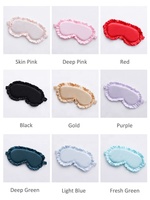 Masque de sommeil en satin de soie, occultant, double face, doux, confortable et élastique