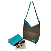 Sac à bandoulière en PVC personnalisé avec fermeture simple et petites pochettes pour usage quotidien