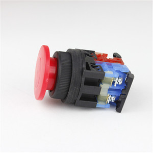 Interruptor de Cabeza Roja Tipo Hongo de 30 mm, 1NO+1NC, IP40, Botón de Emergencia Momentáneo, 10A 600V - Product Image 3