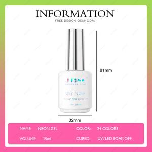 JTING Nuevo Lanzamiento, Venta Relámpago, Colección de Geles, Set de 24 Colores en Caja, Esmalte de Gel Neón Vegano, Esmalte de Uñas de Alta Pigmentación con Libro de Colores Único - Product Image 2