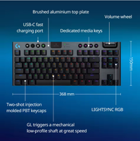 Clavier mécanique sans fil pour jeux G915 RGB LIGHTSPEED, profil bas, pour PC portable, logo OEM personnalisé, vente en gros