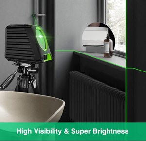 <span class=keywords><strong>Nivel</strong></span> Láser <span class=keywords><strong>Huepar</strong></span> Box-1G <span class=keywords><strong>Autonivelante</strong></span> para Exteriores, Haz Verde, Línea Cruzada, 150 Grados, Líneas Láser Seleccionables - Product Image 3