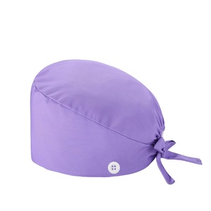 Gorros Quirúrgicos Médicos con Forro de Satén, Gorros de Enfermera Transpirables y Cómodos para Trabajar en Hospitales, Uniformes de Salud, Color Puro - Product Image 2