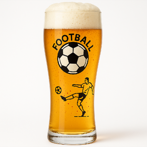 Gobelet en verre borosilicate écologique avec un design créatif personnalisé de <span class=keywords><strong>football</strong></span> mondial pour la manipulation de la bière et du vin - Product Image 3