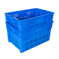 Panier empilable en plastique de qualité alimentaire caisse emboîtable en plastique pour le transport panier mobile fruits et légumes