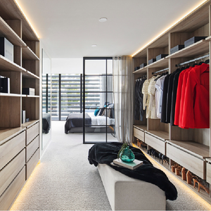 Bespoke Tối đa hóa không gian phòng tủ tùy chỉnh được xây dựng tủ quần áo thiết kế phù hợp đi bộ trong tủ quần áo Mở Kệ Tủ cao cấp - Product Image 2