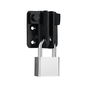 Perno de puerta de acero inoxidable para montaje en superficie con candado, diseño tradicional, fácil instalación para varias puertas - Product Image 1