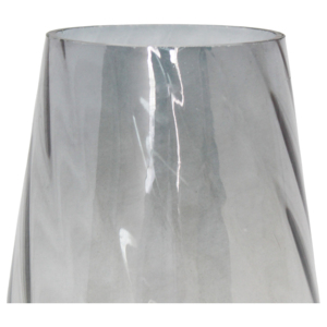 Tall Smoky Glass <b>Vase</b> With Rounded Base For Living Room Decorative Accent - Product Image 3