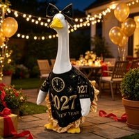 Meilleures ventes : Costume de canard de jardin pour le Nouvel An 2027, tenue de canard pour pelouse, robe de statue de canard pour décoration de fête du Nouvel An en extérieur
