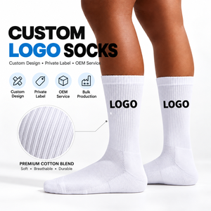 Custom <b>Socks</b> Embroidered Logo Sports <b>Socks</b> Running Ankle Crew Cotton Compression <b>Socks</b> OEM - Product Image 1