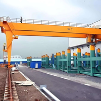 Pont roulant électrique à double poutre de 50 tonnes avec moteur et boîte de vitesses, portée de 35 m, palan certifié CE pour levage lourd extérieur - Travail A5/A6