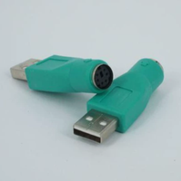Konektor Putar USB untuk PS2 Female, Adaptor, Adaptor PS2 Female, Adaptor Keyboard dan Mouse, Konverter PS2