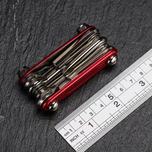 Hiyes 16 pièces ensemble de clés pliantes universelles Chrome Vanadium creux tournevis multifonctionnel <span class=keywords><strong>clé</strong></span> <span class=keywords><strong>hexagonale</strong></span> ensemble vélo en plein air - Product Image 2