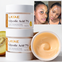 Crème hydratante pour le visage Lkiae à l'acide glycolique (nouvelle) Réduit les pores Éclaircit Vitamine C Acide hyaluronique Hydratante Éclaircissante