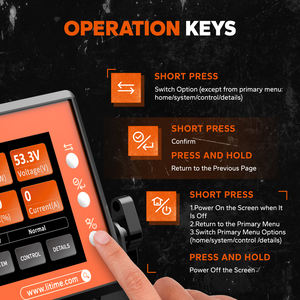 LiTime 쉬운 설정 골프 카트 리튬 배터리 미국 CA EU AU JP 스톡에 대한 실시간 RS485 모니터링 디스플레이 - Product Image 4