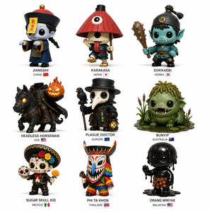 Set di 8 Action Figure in PVC di Vigili del Fuoco Urbani per Halloween, <span class=keywords><strong>Giocattoli</strong></span> Personalizzati OEM in Confezione Sorpresa - Product Image 3