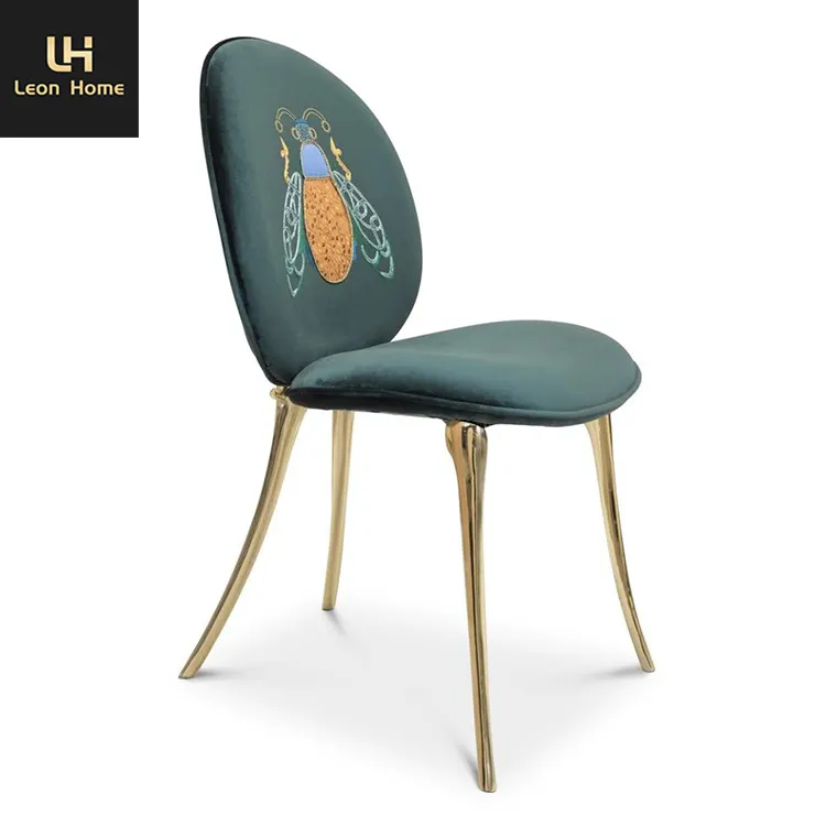 Meubles de Style moderne et personnalisé, chaises jambes en cuir microfibre en acier inoxydable, pour Restaurant et salle à manger