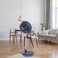 Ventilateur de bureau télescopique oscillant rechargeable de 10 pouces avec télécommande, batterie 7200 mAh, affichage LED, minuterie, refroidissement silencieux pour voiture