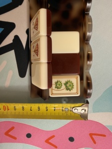 Porta Mahjong in Acrilico Trasparente di Lusso, 20 Pollici, con <span class=keywords><strong>Rattan</strong></span> Intrecciato da 5mm, Previene lo Sfaldamento delle Tessere di Grandi Dimensioni - Product Image 3