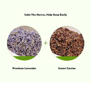 Campuran katun Linen Flaxseed Lavender aroma botani aroma aromaterapi Yoga meditasi Vegan Spa pemberat bantal mata organik - Product Image 5