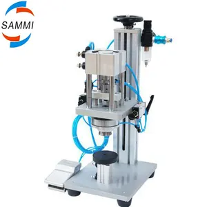 Perfume bottle capping machine and pneumatic capper and metal cap press machine