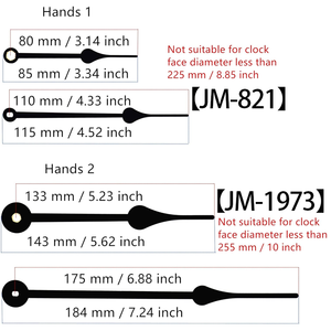 Mouvement <span class=keywords><strong>d</strong></span>'<span class=keywords><strong>horloge</strong></span> à quartz 12888 à couple élevé avec axe I allongé, pièces de réparation pour grande <span class=keywords><strong>horloge</strong></span> murale irrégulière DIY avec <span class=keywords><strong>aiguilles</strong></span> métalliques - Product Image 5