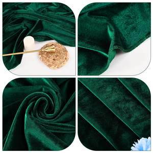 <span class=keywords><strong>Chemin</strong></span> <span class=keywords><strong>de</strong></span> <span class=keywords><strong>Table</strong></span> tissé épais <span class=keywords><strong>vert</strong></span> <span class=keywords><strong>velours</strong></span> <span class=keywords><strong>de</strong></span> luxe moderne pour les banquets, les mariages et les hôtels - Product Image 5