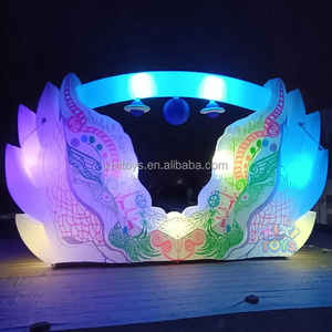 XIXI TOYS 2025 Kiosque <span class=keywords><strong>de</strong></span> scène DJ gonflable personnalisé avec éclairage LED, tente pour concerts et événements festifs avec barres latérales - Product Image 2